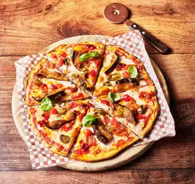 Zizzi Non-Gluten Aubergine Parmigiana Pizza Price, Calories, Nutrition & Allergen Guide