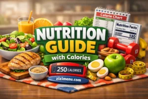 Zizzi Menu Nutrition Guide with Calories